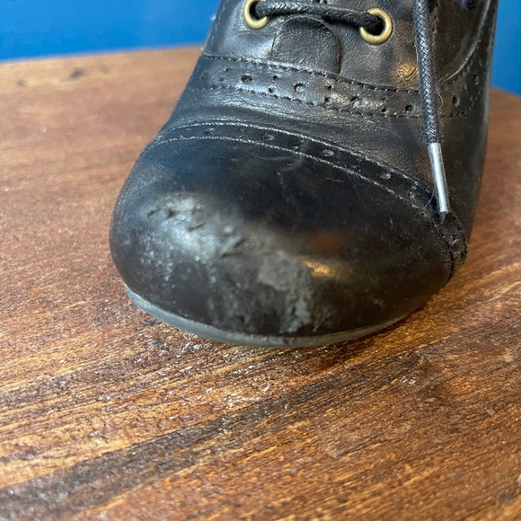 MIz Mooz NYC Wingtip Lace Up Joey Heel - Black - Picture 10 of 11